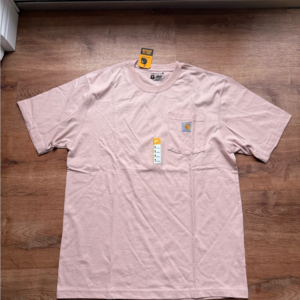 Carhartt Short Sleeve Pocket Tee in Pale Pink
